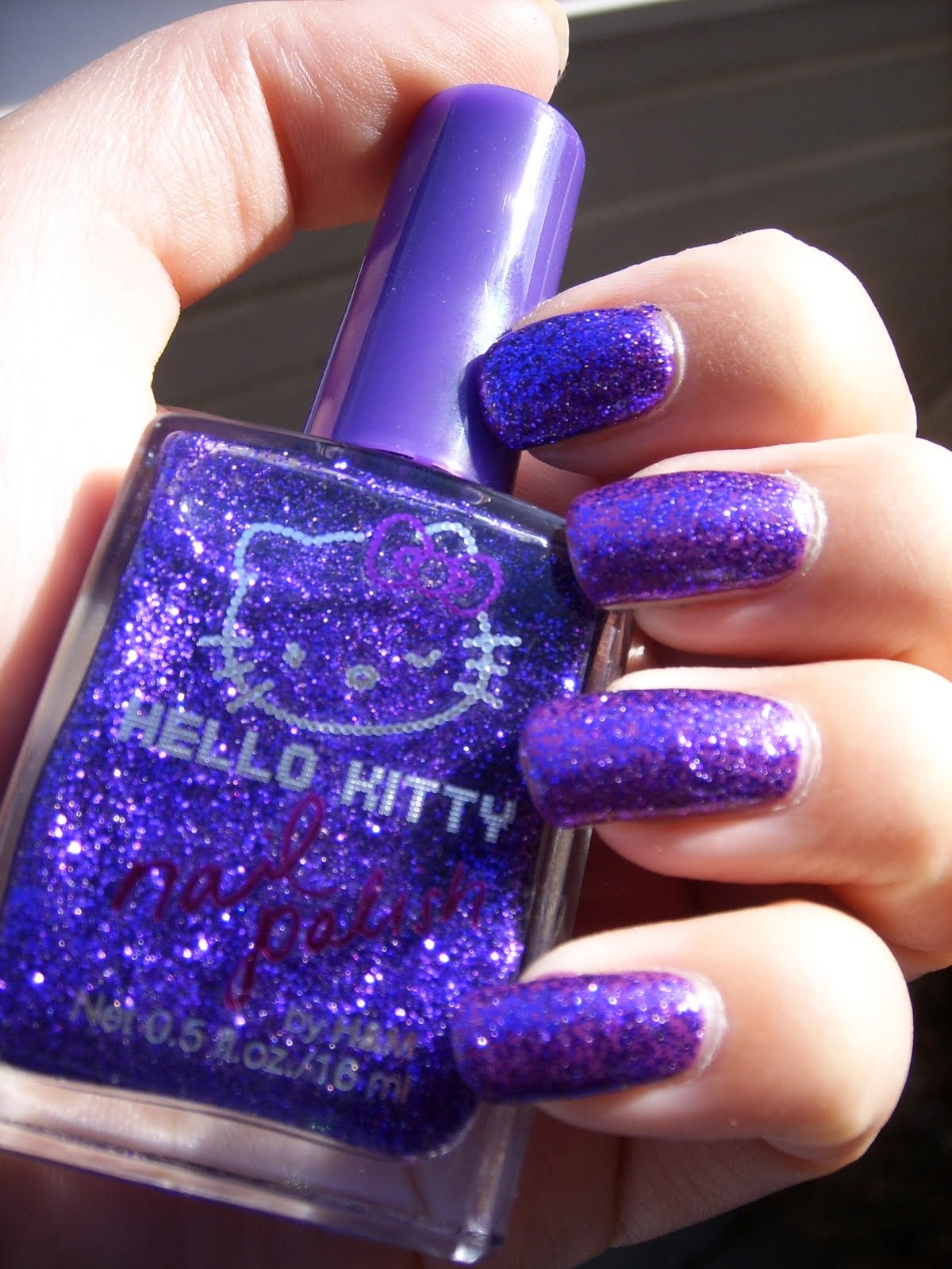 H&M Hello Kitty Purple Glitter Polish This!