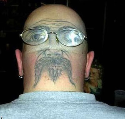 Amazing skull head tattoos | bald head tattoos