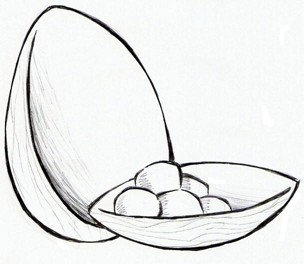 colorindo com a dry desenho de ovo de chocolate ovo da pascoa para