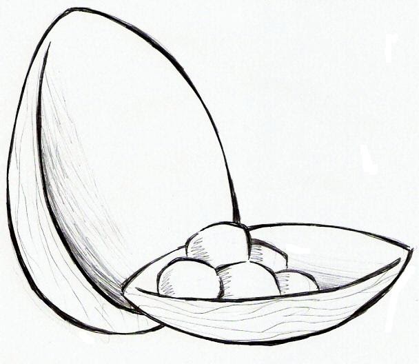 desenho de ovo de chocolate ovo da pascoa para pintar desenhos