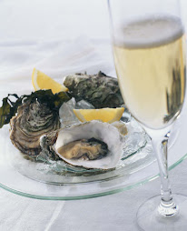 A plate of native oysters