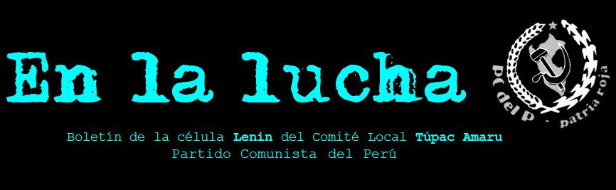 En  la  lucha, Patria Roja (blogletin)