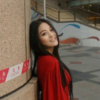 Beautiful Red Dress - Zhang Xin Yu Pictures Gallery Chinese Cute Girl Model