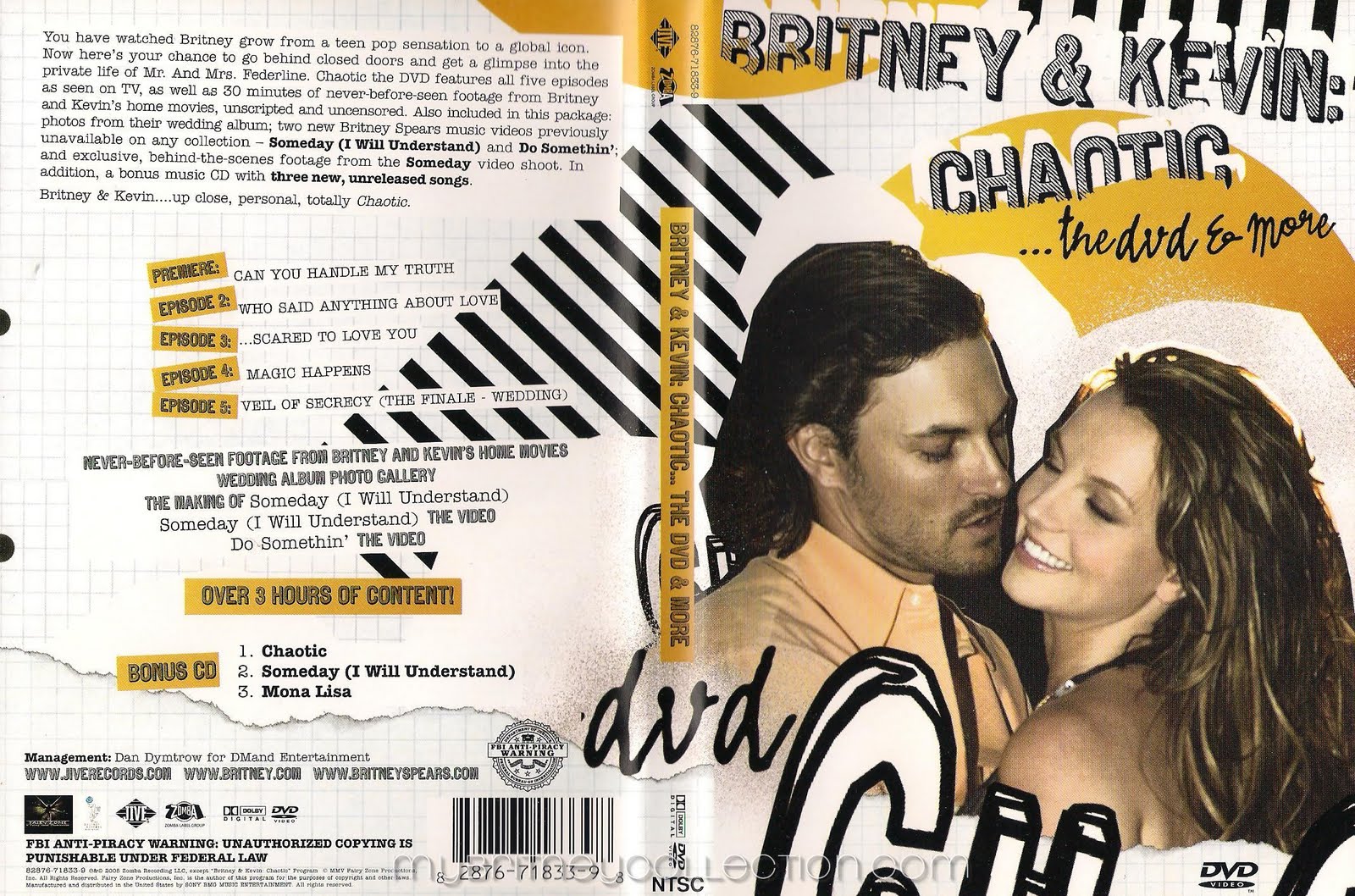 My Britney Collection Britney & Kevin Chaotic DVD + Bonus CD