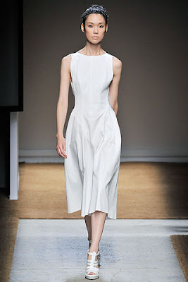 white dress, white cocktail dress, yves st laurent spring summer collection