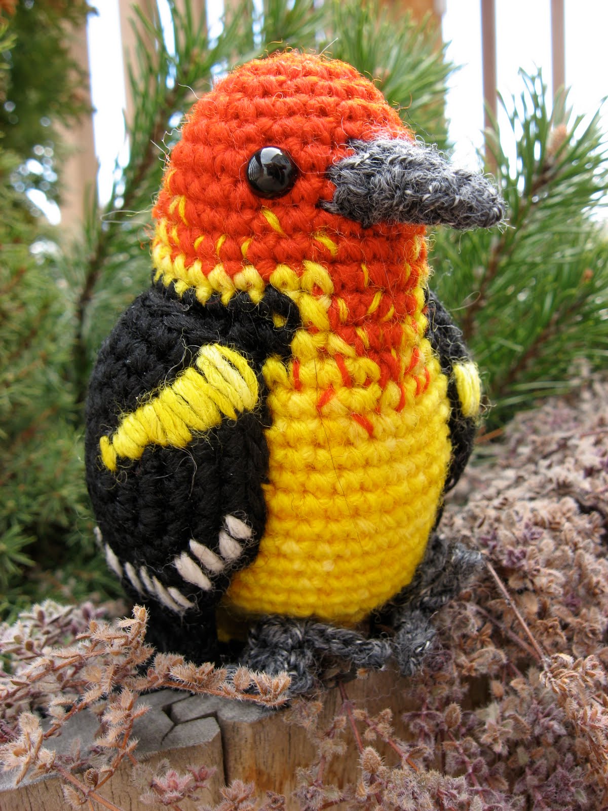 Mountain Weaver Fiber Art Studio: Crocheted Birds