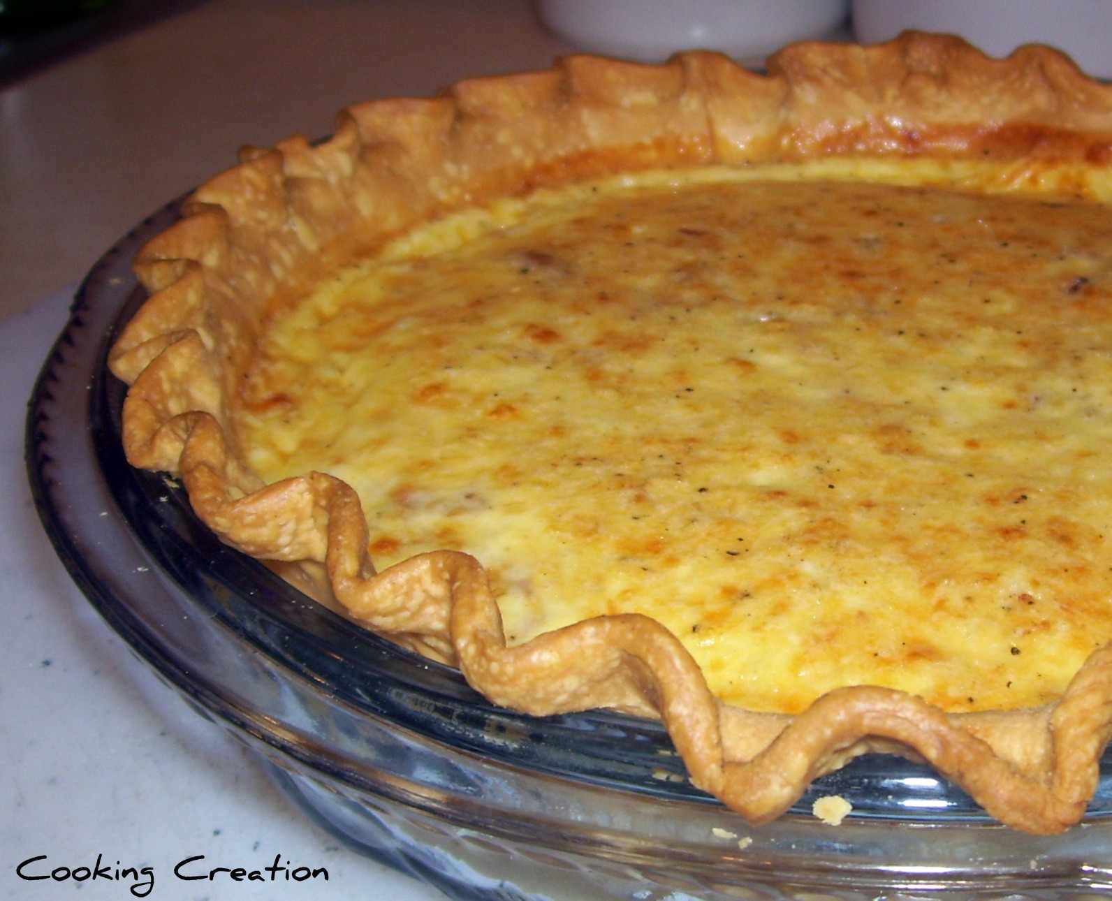 Cooking Creation Prosciutto and Smoked Gruyere Quiche