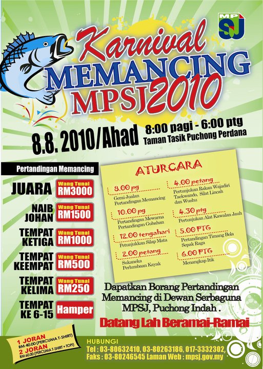 Karnival Memancing Mpsj 2010 Di Taman Tasik Puchong Perdana