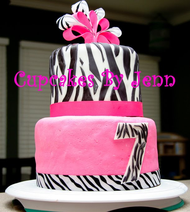 Dotti Mae Cupcakes: Hot Pink Zebra Cake