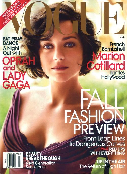 marion cotillard vogue july 2010. Marion Cotillard - Vogue