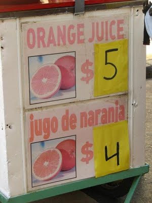 Jugo de naranja