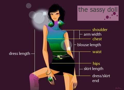 the sassy doll measurements