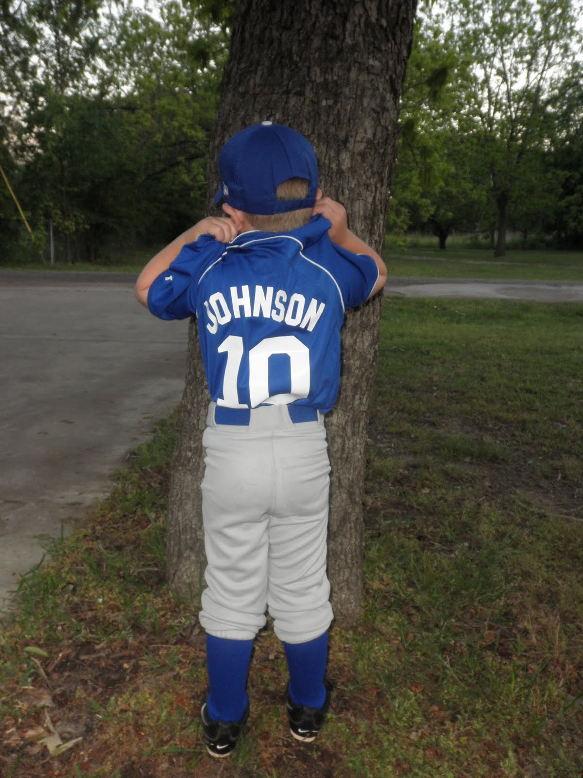 The Johnson Five TBall....Go Dodgers
