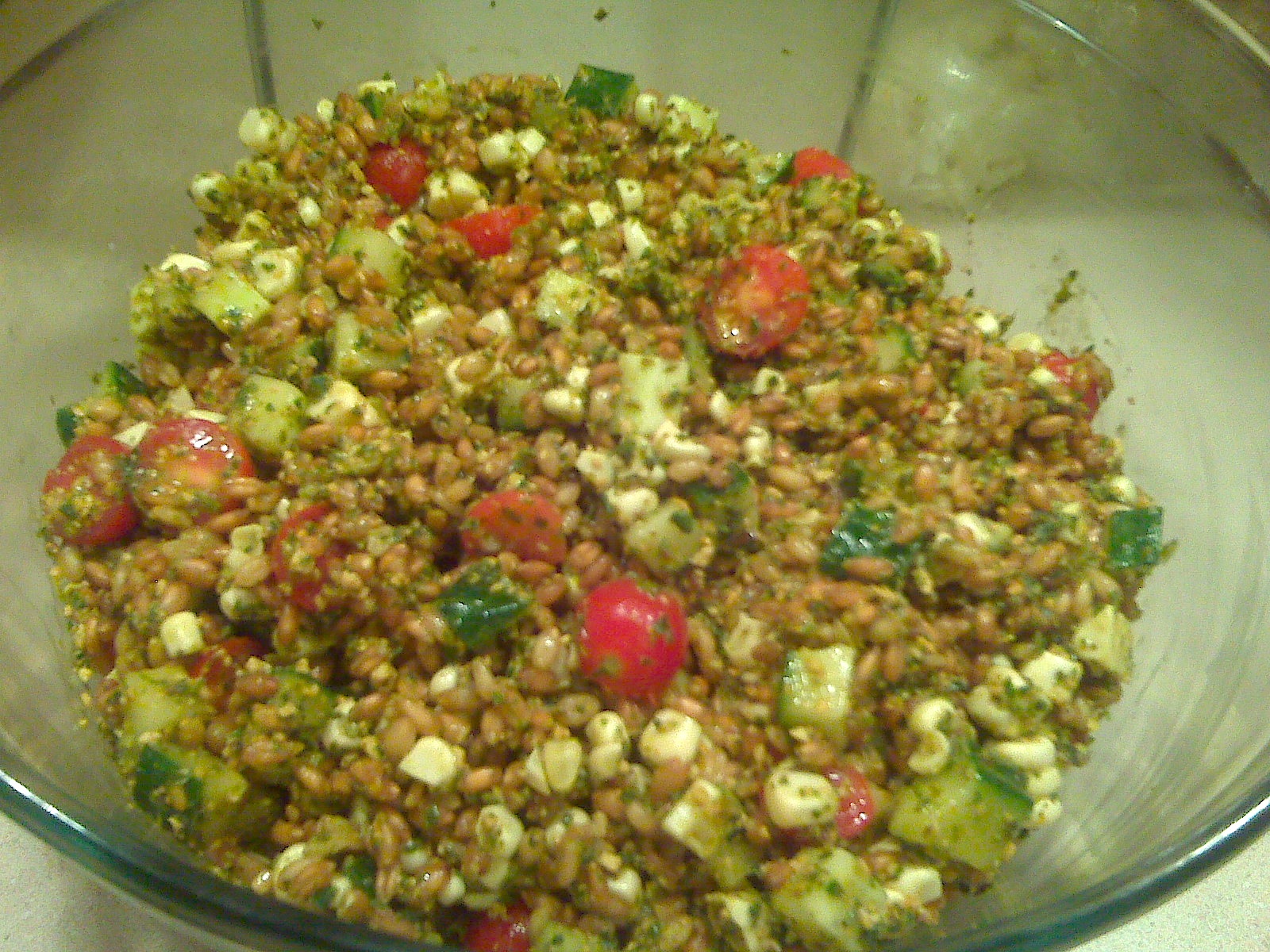 Green Farro with Summer Vegetables Everyday Champagne