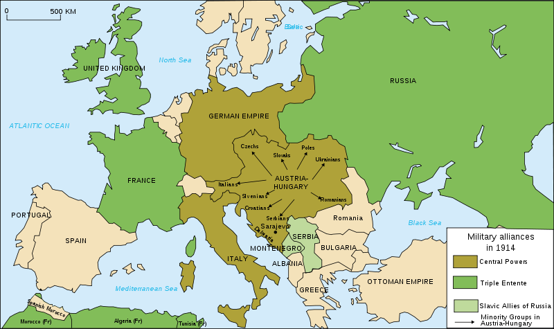 map of europe 1914 alliances. Europe Before World War One Map. map of europe 1914 alliances.