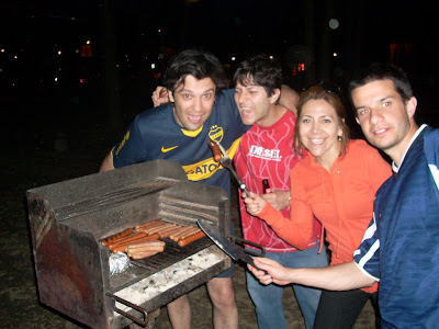 Salchichas a la parrilla