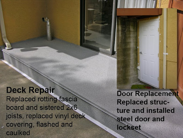 Deck Repair and Door Replacement