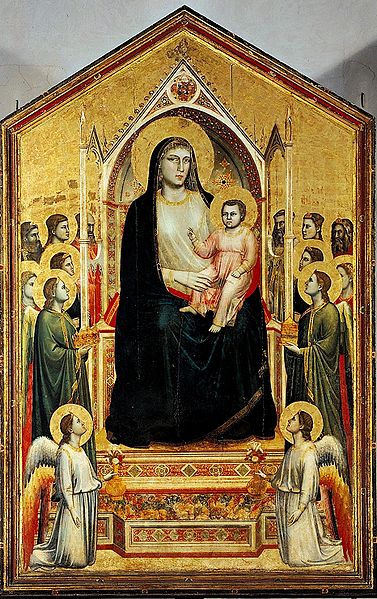 cimabue madonna enthroned with angels. Madonna Enthroned,