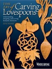 Book cover entitled Fine Art of Lovespoon Carving by David Western