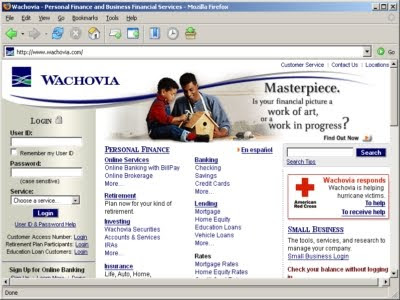 Wachovia Online Services