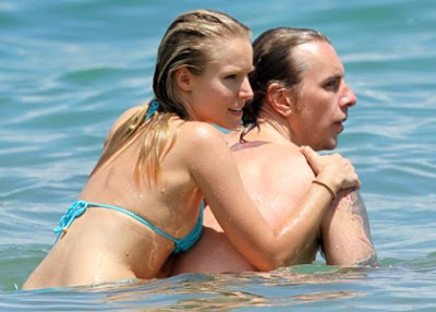 Kristen Bell out on the beach in Hawaii