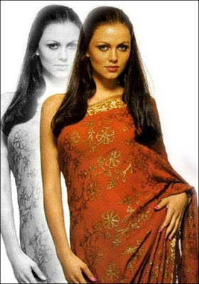 Hollywood hotties looking Sexy in saree - Pictures here