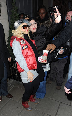 Christina Aguilera Stepping out in London