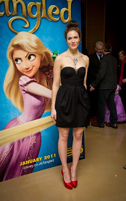 Byron Howard, Mandy Moore and Nathan Greno attend the UK film premiere of 'Tangled' on January 23, 2011