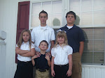 All five kids - 1st Day of School