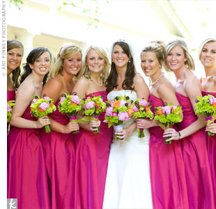 Bridesmaid Dresses Fuschia