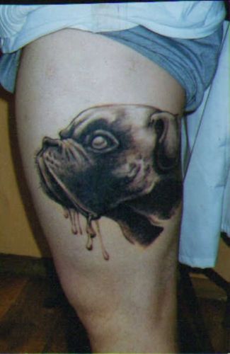 Cute dog tattoo