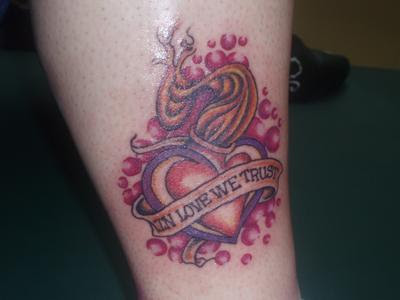 love heart tattoo. I love tattoos, and I have a cute star tattoo on my foot.