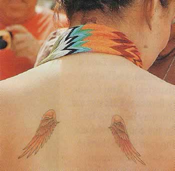 Have a look at these celebrities wish angel wings tattooed on their back.