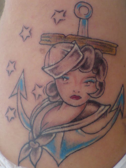 Tattoos of pin-up girls are perfect ways for men