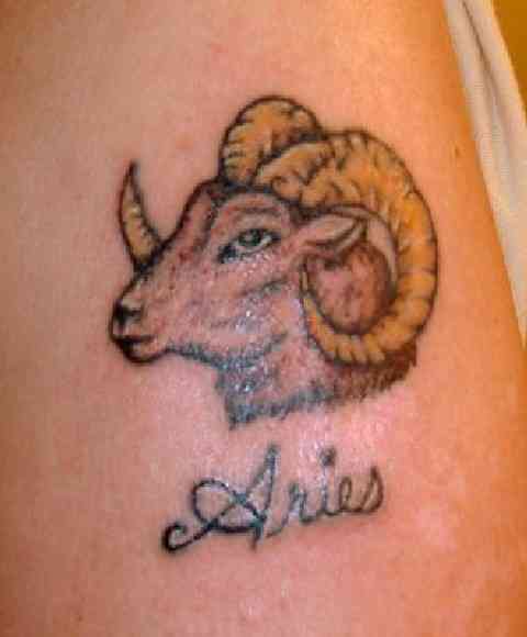 Categories: Kokopelli Tattoos, Native American Ram with Aries tattoo.