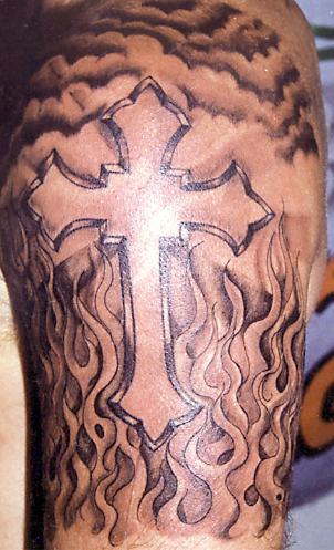 tattoo flash cross