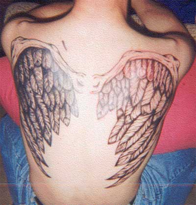 Trendy Angel Tattoo Designs - Angel Wing