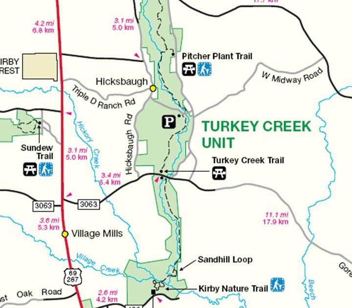 Backpacking in Texas (SE Region) Turkey Creek Trail Big Thicket