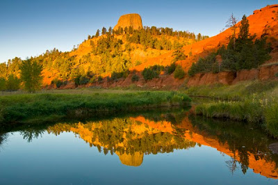 Devils Tower Reflection Reflection of Devils Tower National Monument