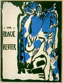 La couverture du Blaue reiter, revue de l'expressionnisme pictural poétique et musical