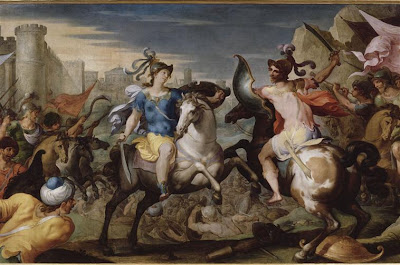 le combat de tancrède et Clorinde par Ambroise Dubois (~1542-1614)