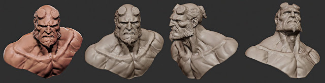 Hellboy bust