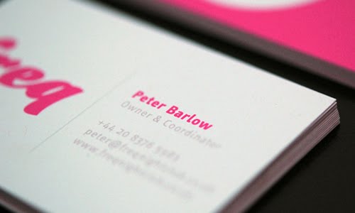 Freq Nightclub business card