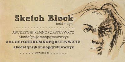 Sketch Block fonts