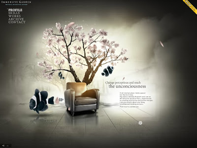 Immersive Garden flash website