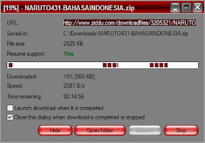 Contoh Download File Di Ziddu Menggunakan Software Download Manager