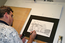 Me working on a Pen & Ink