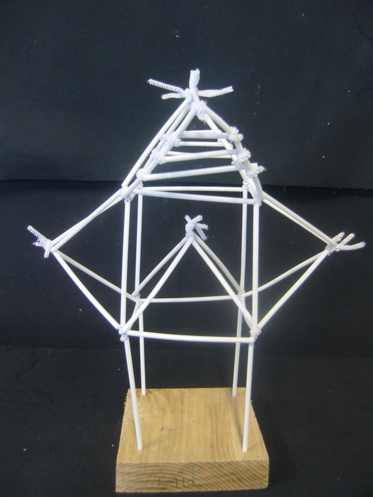 After School Art straw sculptures