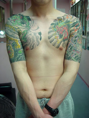 Japanese Dragon Tattoos Sleeve For Men