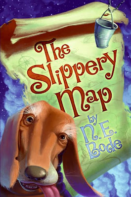 Book Cover Art for The Slippery Map by N.E. Bode